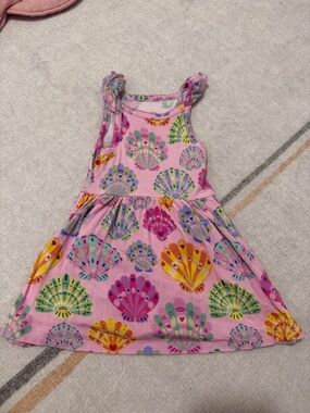 Posh Peanut Pink Seashell Print Dress